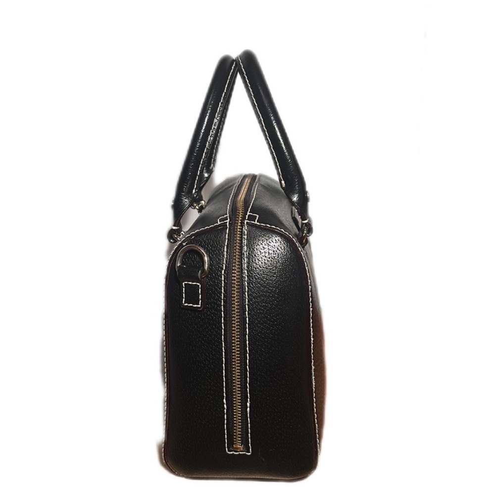 Kate Spade Black Leather Crossbody Satchel Tote Bag Adjustable Strap - Picture 8 of 15